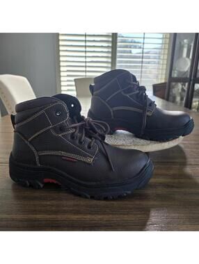 Skechers Work Burgin Tarlac Steel Toe Boots Men's Size 9.5